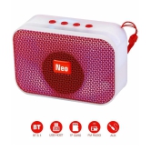 Neo M412 5 W Bluetooth Speaker Bluetooth v5.0 with USB Playback Time 4 hrs Red - Red