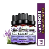 Phillauri Lavender Others Essential Oil Floral With Dropper 90 mL ( Pack of 3 )