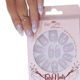 WHITE CLASSIC FRENCH TIPS (NAIL KIT INCLUDED)-Bluish French