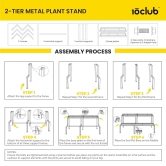 Spectacular 2-Tier Metal Stand