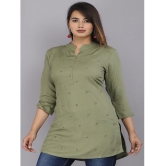 JC4U Green Rayon Womens Tunic ( Pack of 1 ) - None