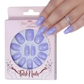 GLOSSY STILLETO NAILS (NAIL KIT INCLUDED)-Lavender Blue