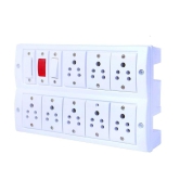 INDRICO Power Strip Extension Multi Outlet Board Fitted with 8 Anchor Sockets(5 Amp) with 4 Metre Chord with 15 Amp Plug