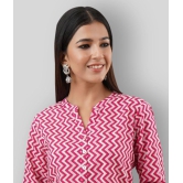 SVARCHI - Pink Cotton Blend Women's Tunic ( Pack of 1 ) - S