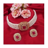 Padmavati Bangles Pink Alloy Necklace Set ( Pack of 1 ) - Pink