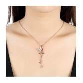 YouBella Rose Gold Gold Plated Stylish Butterfly Chain for Women (YBNK_5658) - Golden