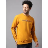 Rodamo Men Mustard Printed Sweatshirt