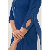 Glomee - Blue Cotton Blend Women's Tunic ( Pack of 1 ) - None