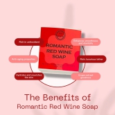 Romantic Red Wine Soap-Pack of 1