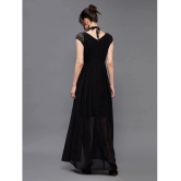 Miss Chase Polyester Embellished Full Length Womens Fit & Flare Dress - Black ( Pack of 1 ) - None