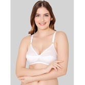 Bodycare White Cotton Blend Non Padded Womens Everyday Bra ( Pack of 1 ) - None