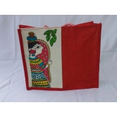 Red Colour Jute Bag