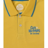 Cub Mcpaws - Yellow Cotton Boys Polo T-Shirt ( Pack of 1 ) - None