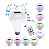 Music Light Bulb B22 LED Light Bulb With Bluetooth Speaker RGB Self Changing Color Lamp Built-In Audio Speaker