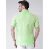 KLOSET By RIAG 100% Cotton Regular Fit Solids Half Sleeves Men's Casual Shirt - Fluorescent Green ( Pack of 1 ) - None