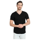 Glito Cotton Black Solids T-Shirt Pack of 2 - None