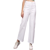 AngelFab - White Denim Flared Women''s Jeans ( Pack of 1 ) - None