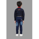 DKGF Fashion - Blue Cotton Blend Boys Shirt & Jeans ( Pack of 1 ) - None