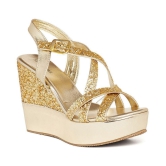 MARC LOIRE - Gold Womens Wedges Heels - 5