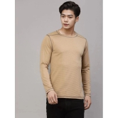 Rigo Polyester Regular Fit Solid Full Sleeves Mens T-Shirt - Beige ( Pack of 1 ) - None