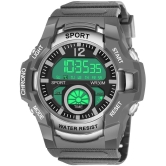 Hala Light Grey Resin Digital Mens Watch