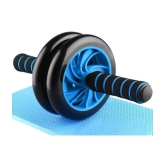 Abs Crossfit Roller Set with Knee Mat for Gym Workout & Fitness Exercise (Pack of 1) - FREE SIZE