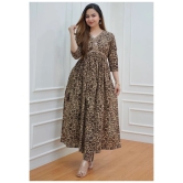 Trendy Brown Kurti Set-XL / Brown