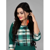 RIAANA - Green Cotton Blend Women''s Front Slit Kurti ( Pack of 1 ) - None