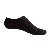 Texlon - Black Cotton Men's No Show Socks ( Pack of 5 ) - Black