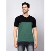 Diaz - Olive Green Cotton Blend Regular Fit Mens T-Shirt ( Pack of 1 ) - None