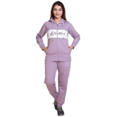 Wild West Purple Fleece Self Design Tracksuit - Pack of 1 - None