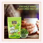 MevaBite Hing Blast Matar Namkeen - 400gm | Healthy and Tasty Hing Flavored Matar | Classic & Crunchy Flavored Peas/Matar (Hing Blast Matar, Pack of 4x100 Grams)