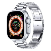 VERONIC ULTRA Watch with Wireless Charging Silver Smart Watch