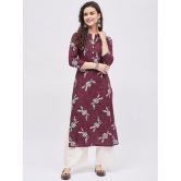 Tissu - Mauve Straight Rayon Womens Stitched Salwar Suit ( Pack of 1 ) - None