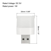 Multi Purpose Mini USB LED Light - Cool White(Pack of 5)