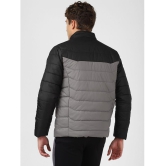 UrbanMark Men Regular Fit Men Black & Grey Quilted Jacket - None