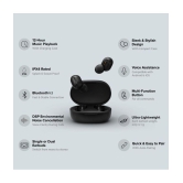 VEhop Buds Mini In Ear True Wireless (TWS) 25 Hours Playback IPX4(Splash & Sweat Proof) Low Latency,Fast charging -Bluetooth V 5.2 Black