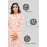 Women Full Sleeves Knit Cotton Pyjama Set-4XL