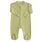 Yellow Full Sleeper/Romper with Feet (100% Cotton)