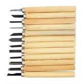 Rangwell 12 pcs Wood Carving Tool Set Whittling Wood Handle Chisel Woodworkers Tool