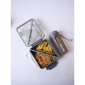 Grey Lunch Box Set - Minimalist and Modern