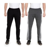 Zeffit - Multicolor Cotton Blend Mens Sports Trackpants ( Pack of 2 ) - M