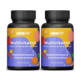 Unifit  60 Multivitamin Capsules for Daily Energetic Body, Stamina and Immunity  60 no.s Multivitamins Capsule Pack of 2