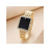 Rhonium Gold Metal Digital Womens Watch