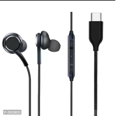 Hand free Bass Type c Wired Headset (Black, In the Ear)