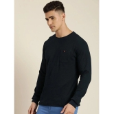 Dillinger Cotton Regular Fit Solid Full Sleeves Mens T-Shirt - Navy Blue ( Pack of 1 ) - None