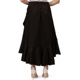 Smarty Pants Satin A-Line Skirt - Black Single - 30