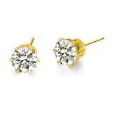 VIVASTRI Golden Stud Earrings ( Pack of 1 ) - Golden