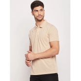 UBX - Beige Cotton Blend Regular Fit Mens Polo T Shirt ( Pack of 2 ) - None