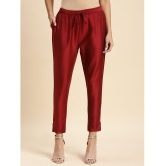 Rangita Women Maroon Solid Ankle Length Pencil Pant - None